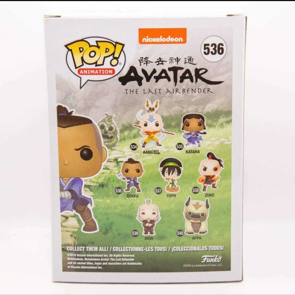 Funko Pops Nickelodeon Animation Avatar: The Last Airbender #536 Sokka (GUC) - Picture 3 of 7